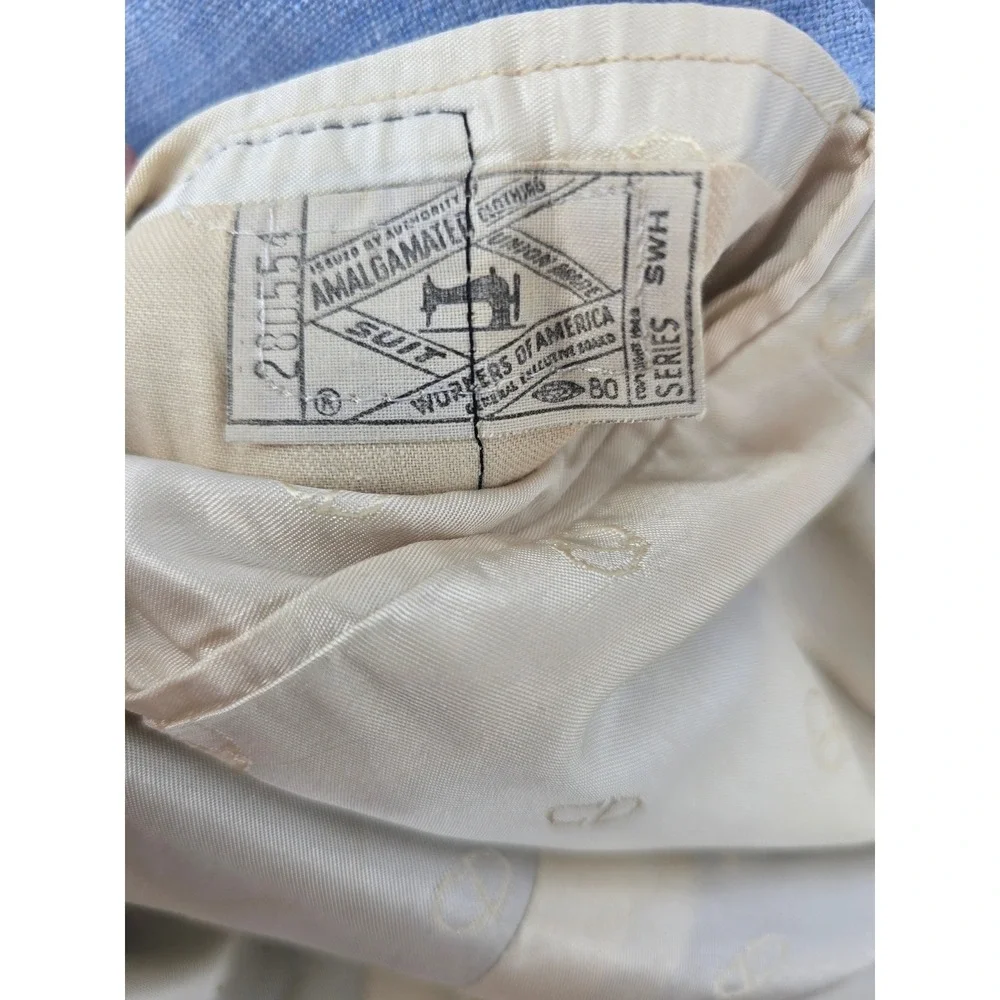 Christian Dior Sport Coat Mens 39R Hart Schaffner & Marx Blue Patch Pocket *